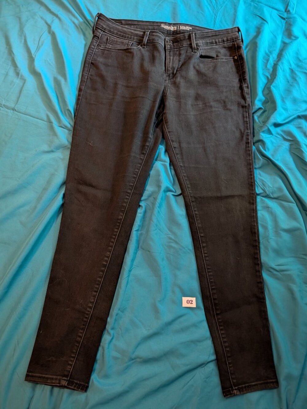 Levi Strauss Signature Low Rise Jeggings Jeans Black Size 16L 33x34